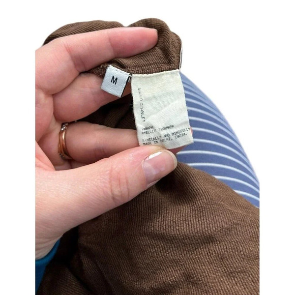 Maria Stanley Kheller Trouser Pants Brown Size Medium Viscose Women’s - Picture 5 of 6